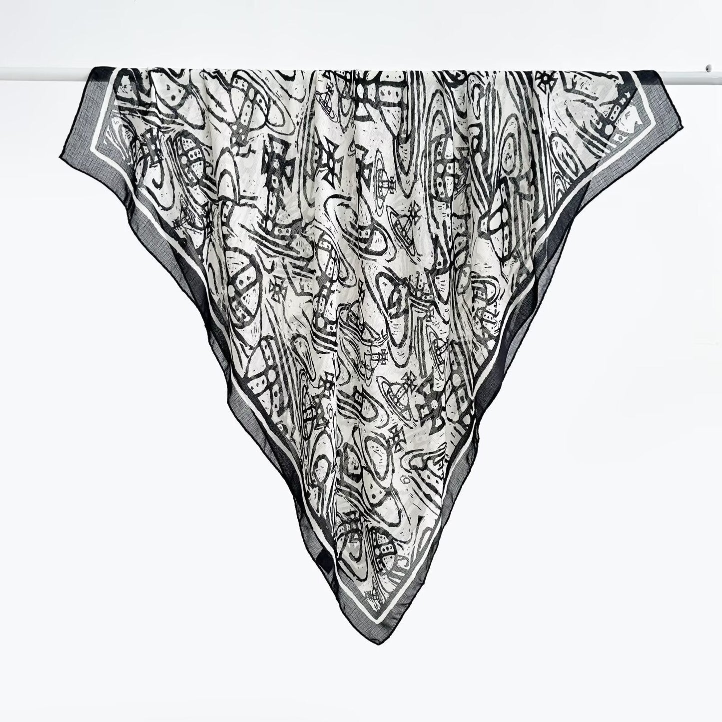 Womens Versatile Floral-print Summer Sun-protective Shawl