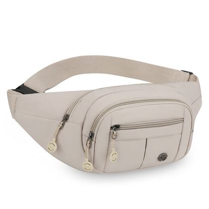 New Simple Crossbody Bag Forest Series Versatile Leisure Nylon Shoulder Bag Outdoor Sports Mobile Waist Bag Women's Chest Bag