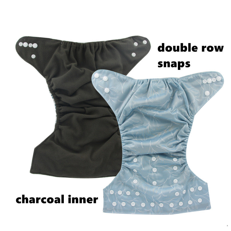 Floral Patterned Breathable Leak-proof Baby Diaper Covers Washable Baby Cloth Diapers