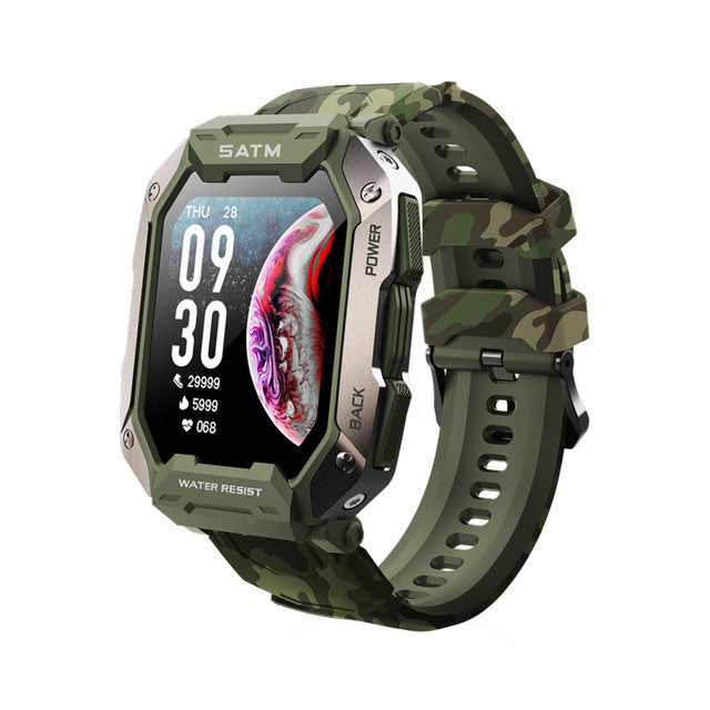 Versatile Silicone Wristband Smartwatch For Men's Leisure