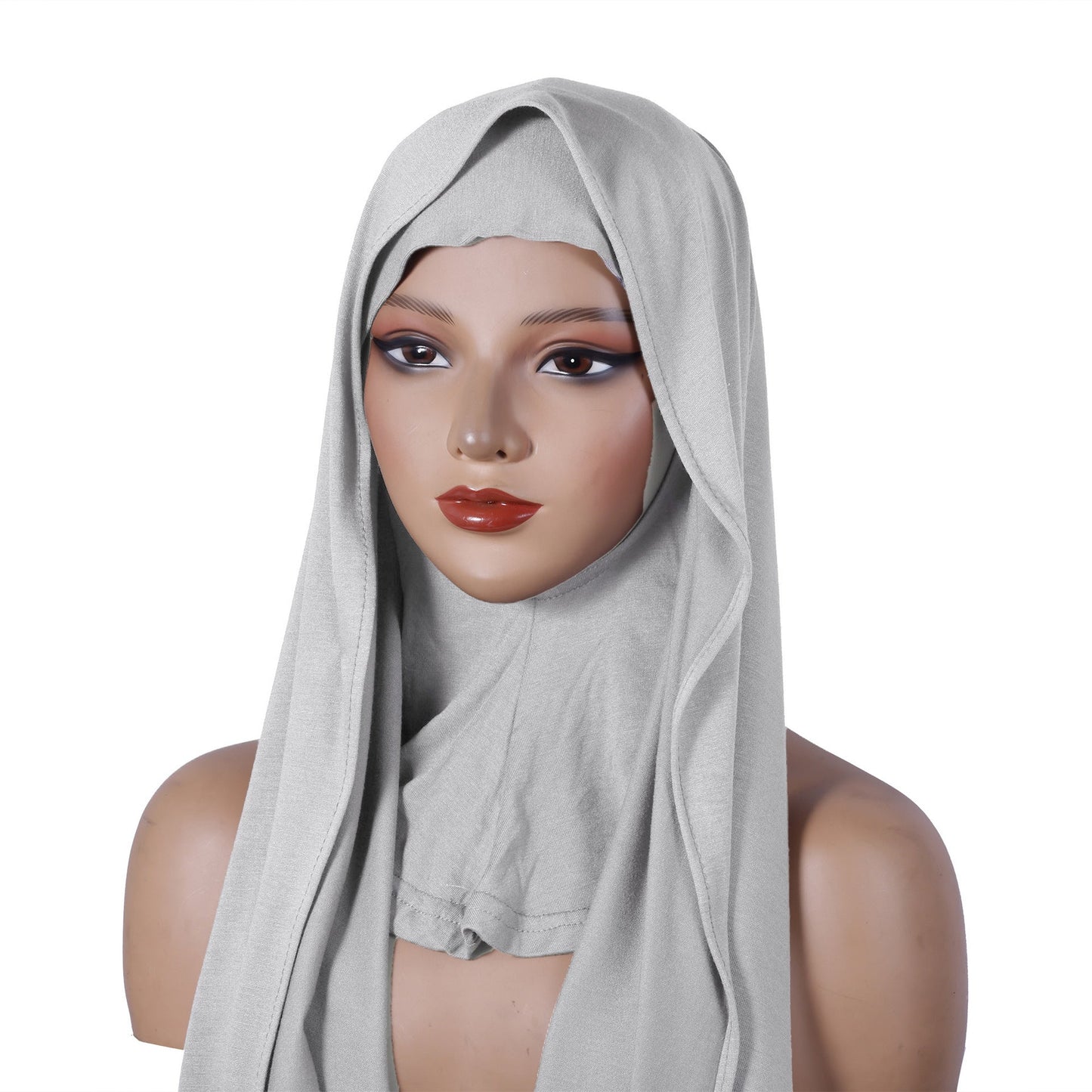 Modal Multi-color Breathable Neck Warmer Highly Elastic Base-layer Hooded Long Scarf Set