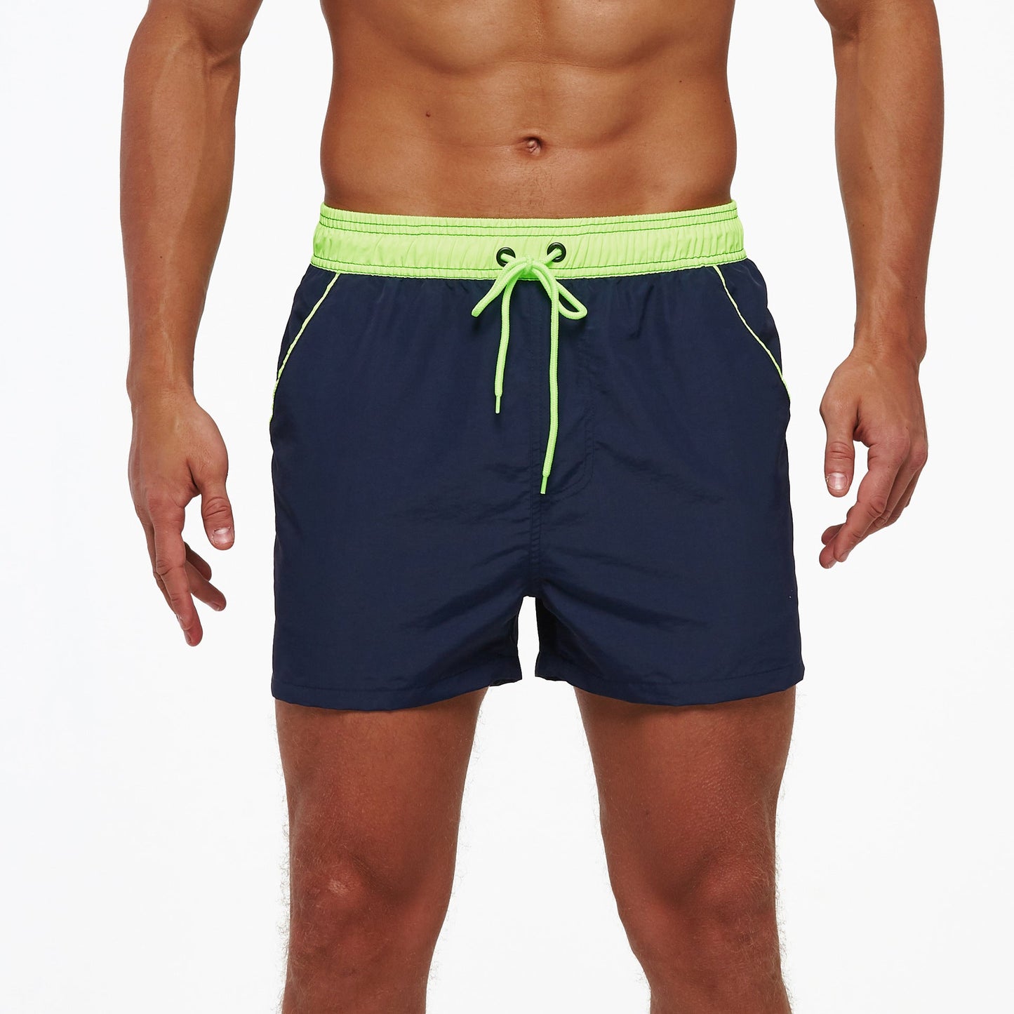 Men's Sports Shorts Fifth Pants Waterproof Quick Drying Breathable Lined Anti Exposure Double Layer Shorts
