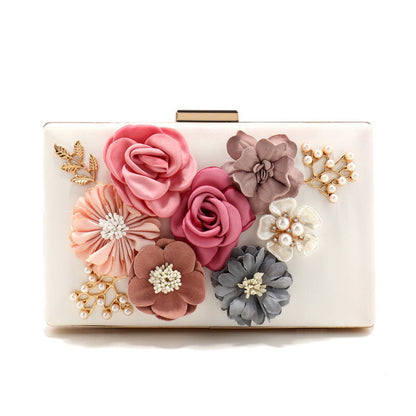 Fashionable Floral Evening Bag For LadiesElegant And Stylish Handbag For Banquets