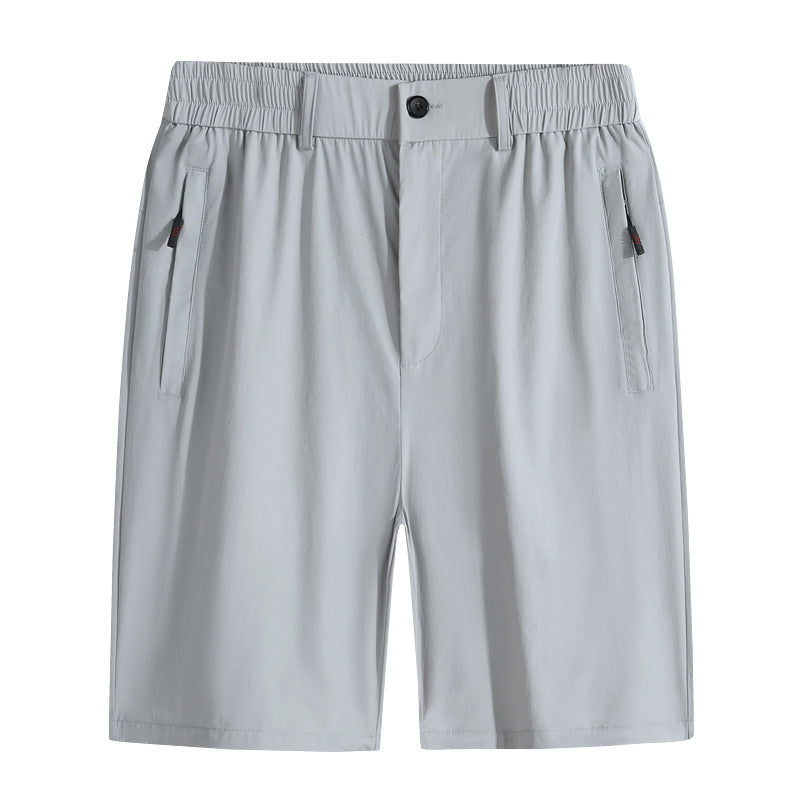 Summer New Arrival Pants Men's Real Ice Silk Nylon Shorts Open Access Control Casual Pants Quick-drying Breathable Pants Plus Size