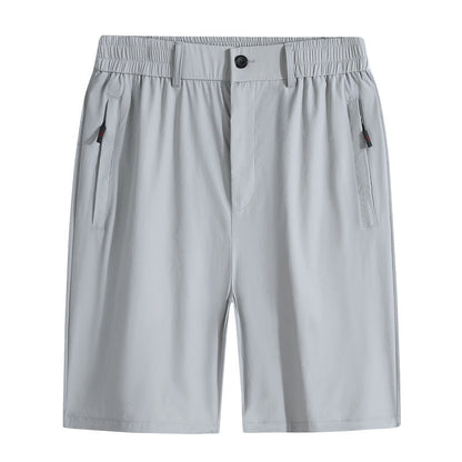Summer New Arrival Pants Men's Real Ice Silk Nylon Shorts Open Access Control Casual Pants Quick-drying Breathable Pants Plus Size