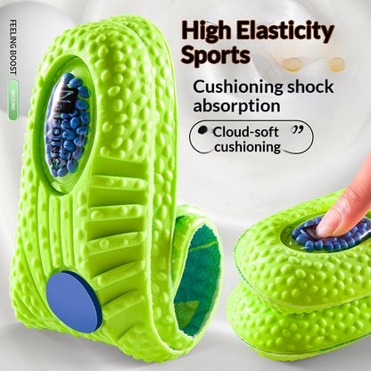 PU Squishy-feel Men's Casual Shoes With Air Cushioning