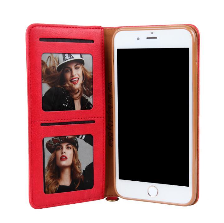 Compatible With  A Magnetic Card Holder With Flip Book Deluxe Leather Bag Stand For