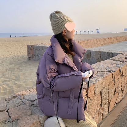Stylish Short Koreanstyle Down Jacket For Women