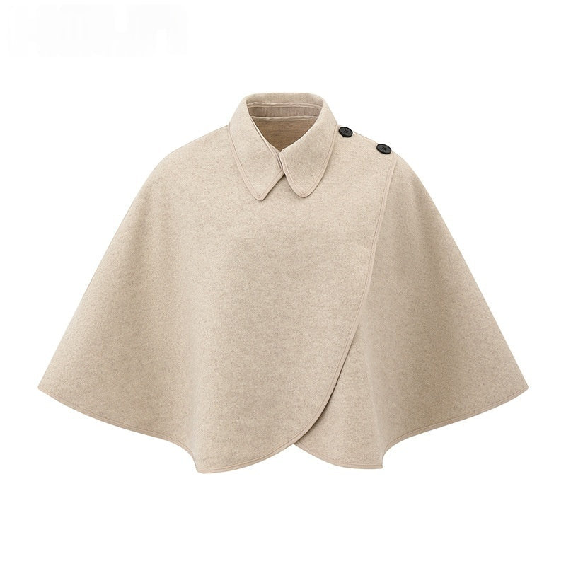 Versatile Loose-Fit Womens Knitted Cape