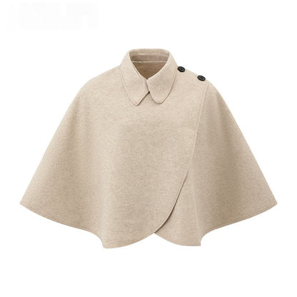 Versatile Loose-Fit Womens Knitted Cape