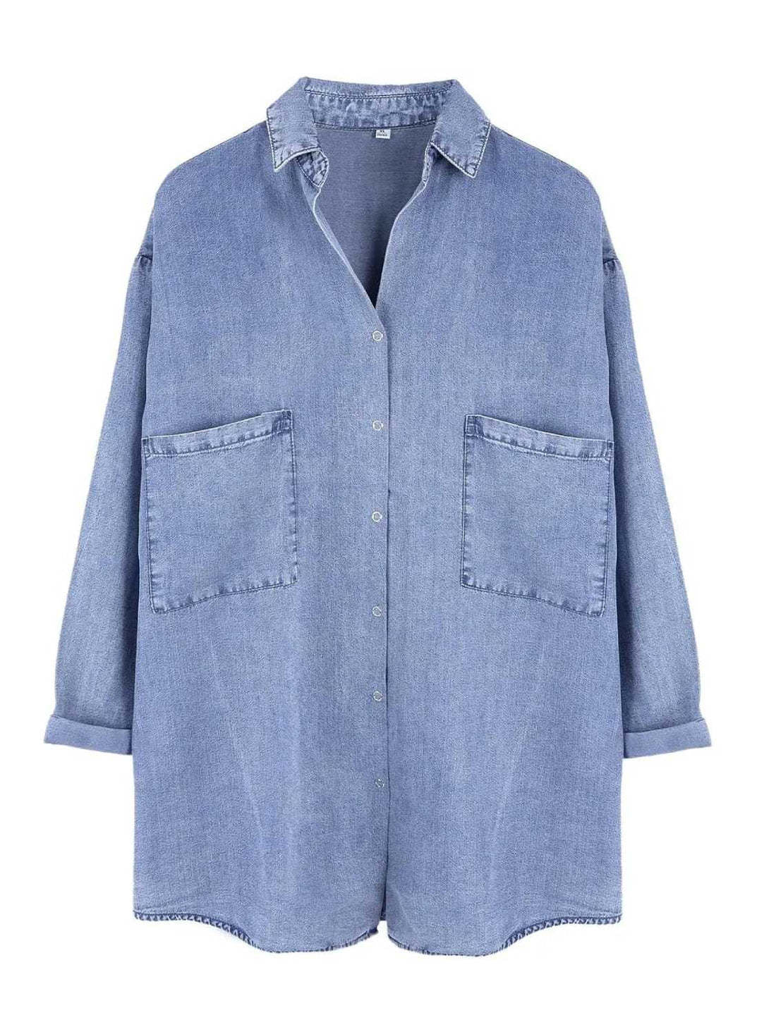 Summer-Autumn Tencel Denim Shirt For Women
