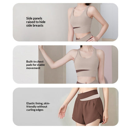 Sports Bra And High-waisted Tummy-control Shorts