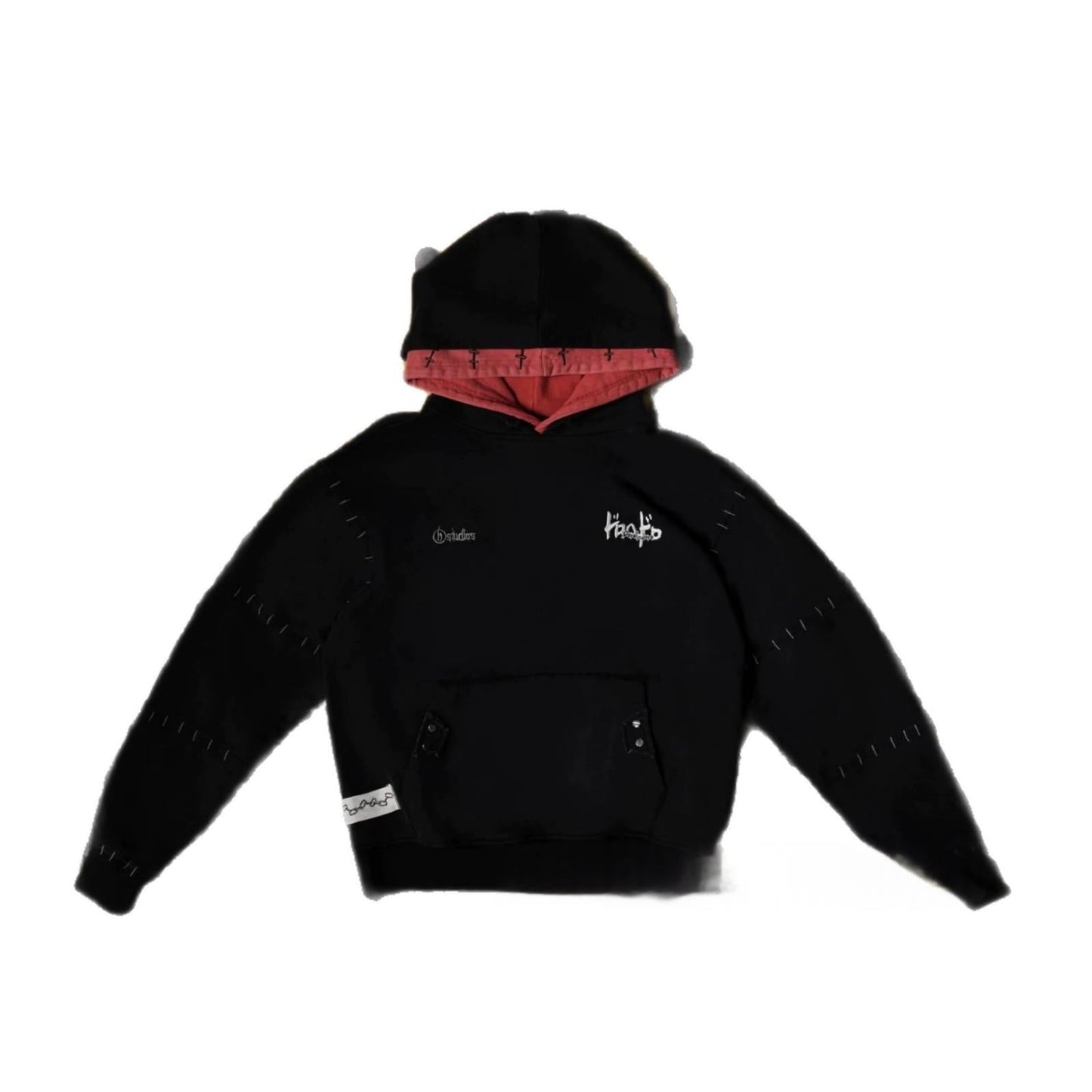 American Dark-style Embroidered Loose-fitting Unisex Hoodie