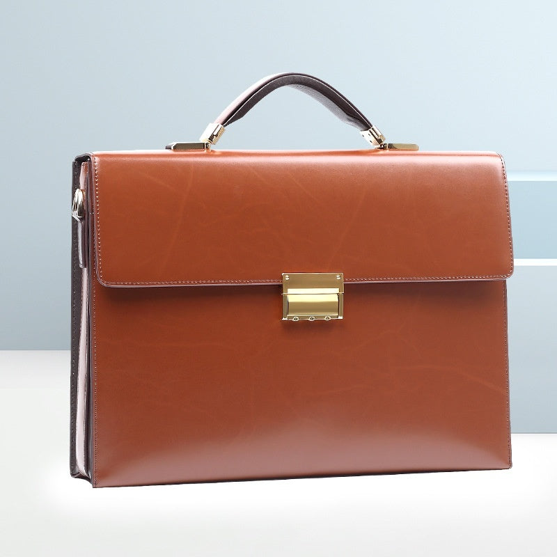 Password-locked High-capacity Portable Business Briefcase