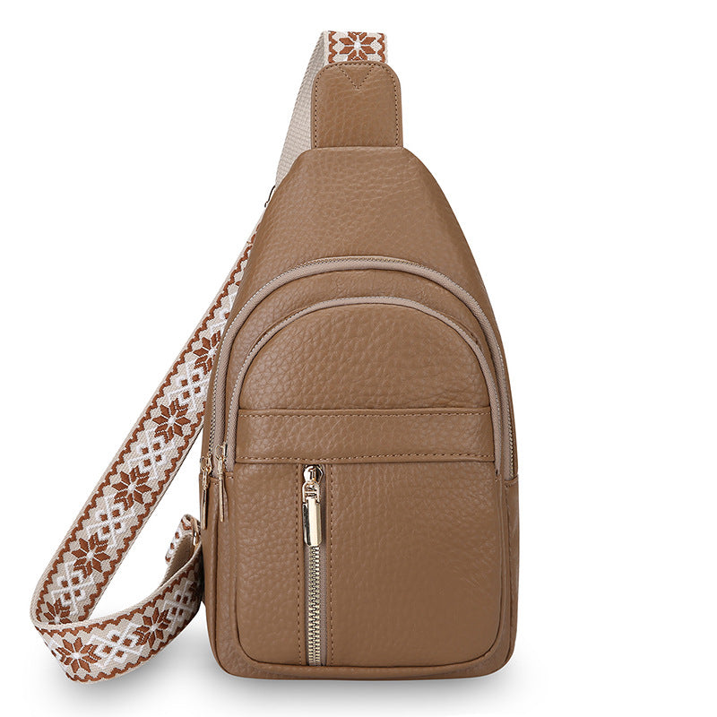 Large-capacity Multi-layer PU Soft Leather Shoulder Bag