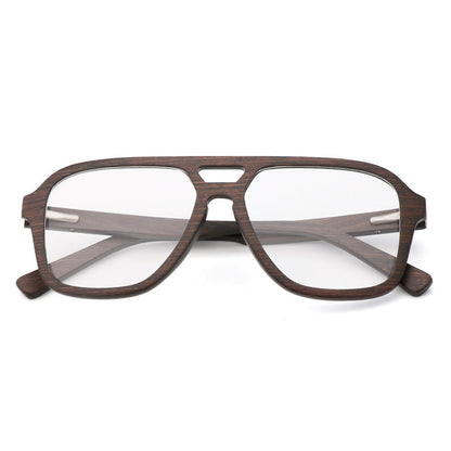 Bamboo-laminated Eyeglasses Fashionable Frame