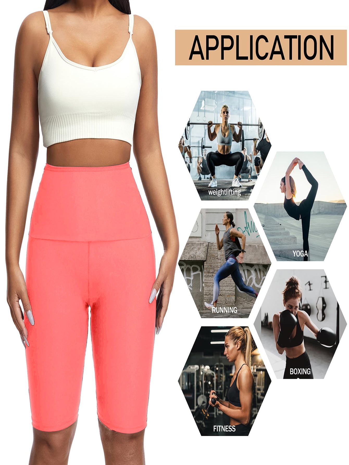 Women High Waist Thermo Sauna Shorts Slimming Body Shaper Compression Workout Waist Trainer Pants