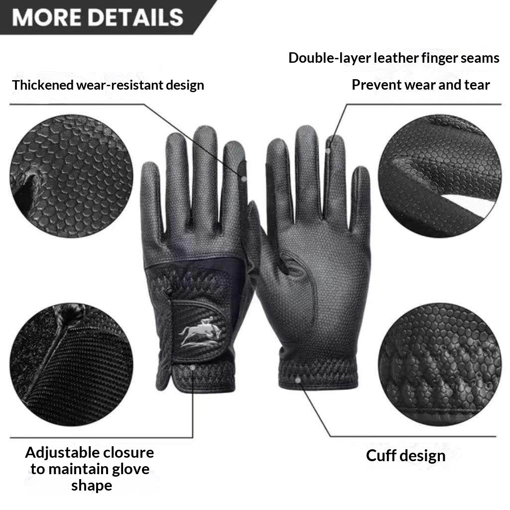 Ladies' Leather Equestrian Gloves