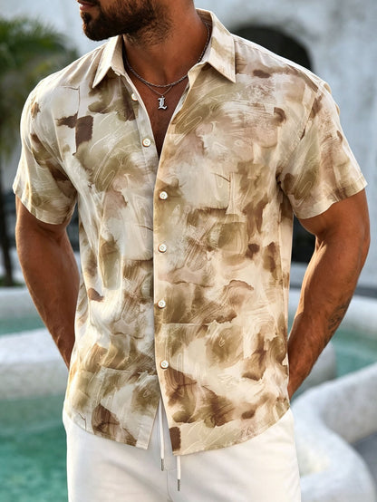 Men's Hawaiian Shirt  Colorful Prints For Holiday, Outdoor & Party Wear