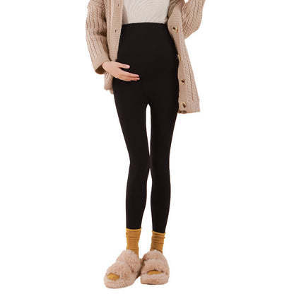 Wool Pregnant Women's Pants Extra Thick Warm With Velvet