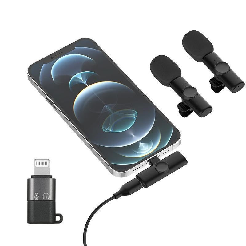 Collar Clip Microphone Outdoor Video Recording Wireless Microphone