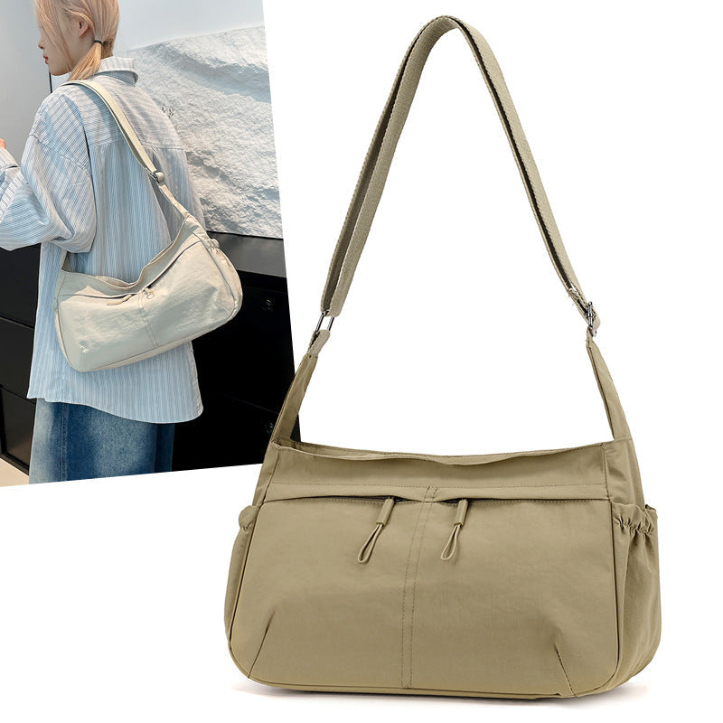 New Women's Crossbody Bag, Large Capacity, Lightweight, Casual Shoulder Bag, Simple Commuting, Multifunctional Student Handbag