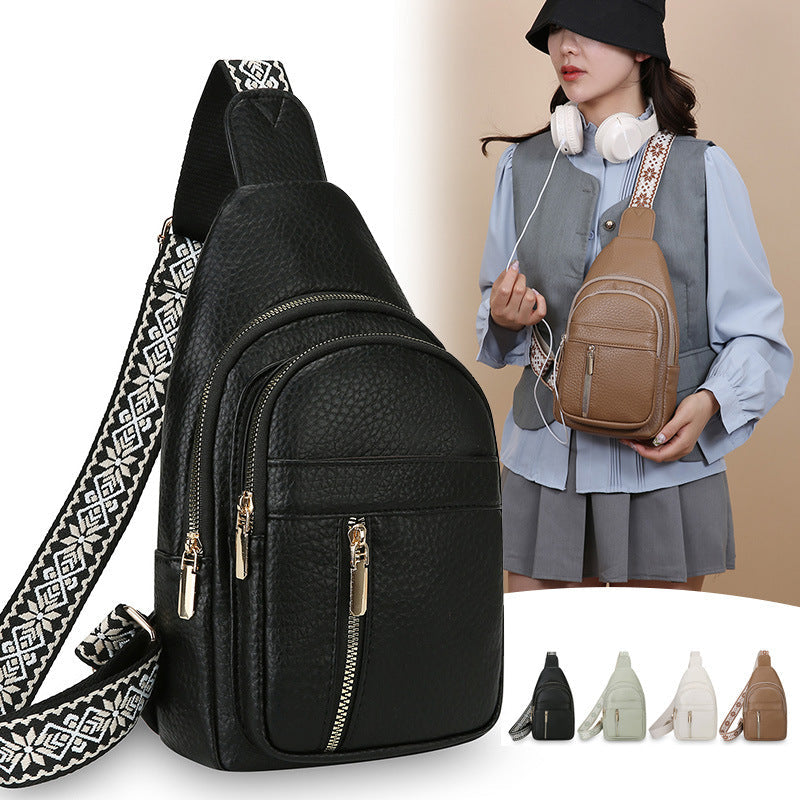 Large-capacity Multi-layer PU Soft Leather Shoulder Bag