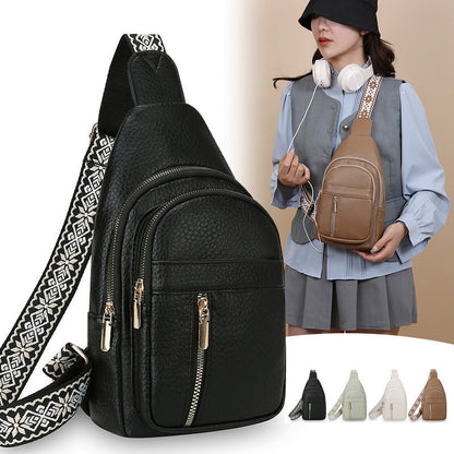 Large-capacity Multi-layer PU Soft Leather Shoulder Bag