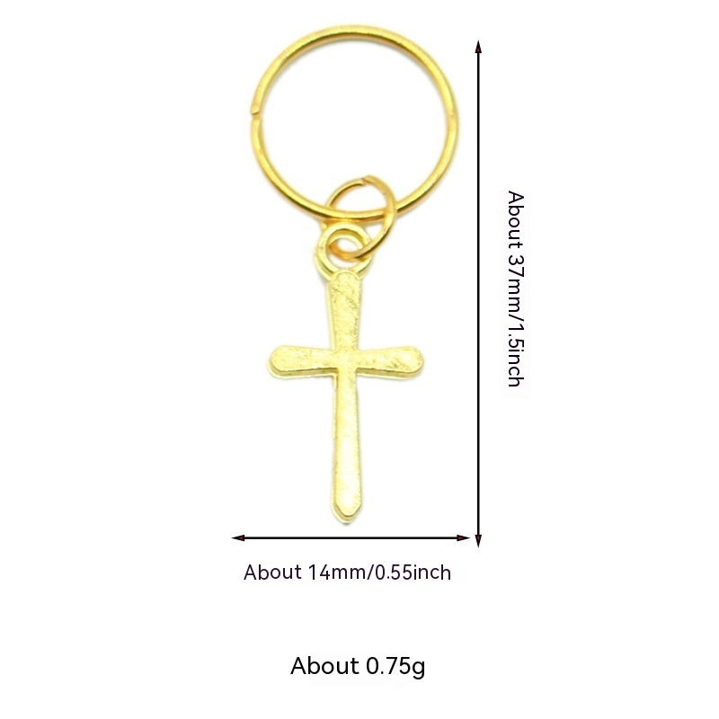 XINGX Lightning Shell Hair Ring with Small Pendant