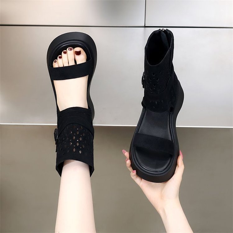 Retro Hollowed-Out Breathable Roman Sandals For Women