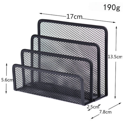 Metal Desk Organizer for Home or Office - Single Piece