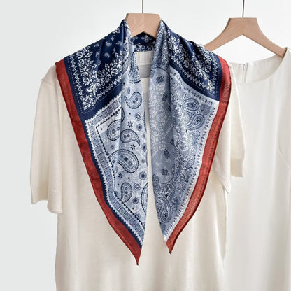 Women's Vintage High-end Outer Silk Scarf