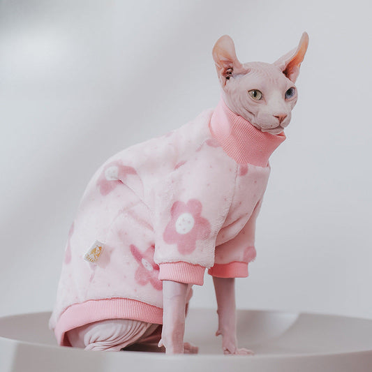 Fleece-lined Thickened Warm Flannel Pet Clothing
