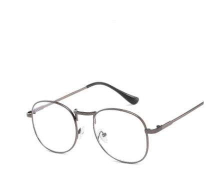 Blu-ray flat mirror retro round frame decorative glasses