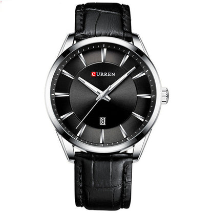 Men's Business Quartz Watch Calendar, Waterproof