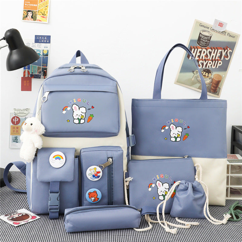 Girls Fashion Cartoon Large Capacity Backpack