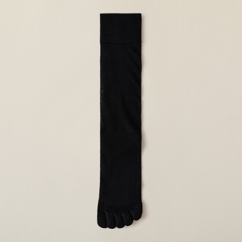 Five-toe Socks For Women Summer Thin Mid-calf Socks Sweat-absorbing And Deodorant