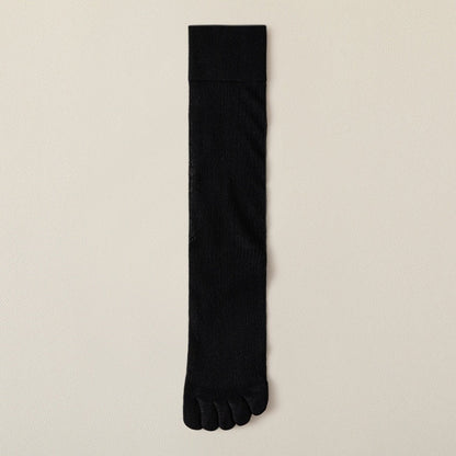 Five-toe Socks For Women Summer Thin Mid-calf Socks Sweat-absorbing And Deodorant