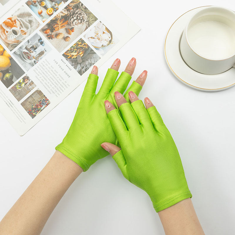 Multifunctional Half-Finger Sun-Protective Nail Art Gloves For Women