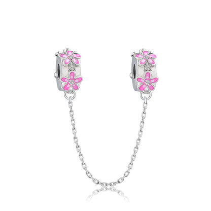 DIY Mouse Head Diamond Alloy Beads Bracelet