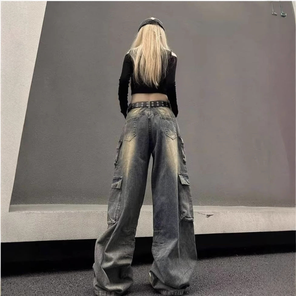 Womens Casual Denim Jeans In American Workwear Style