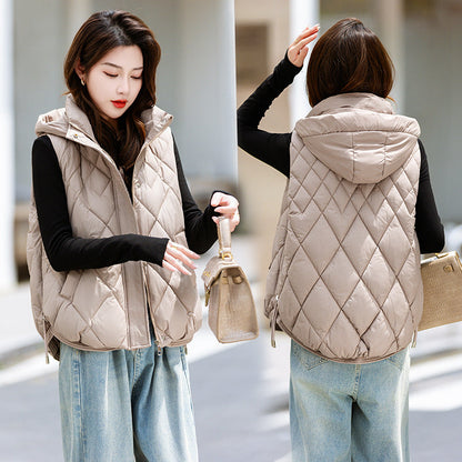 Korean-style Cropped Vest Jacket For Women