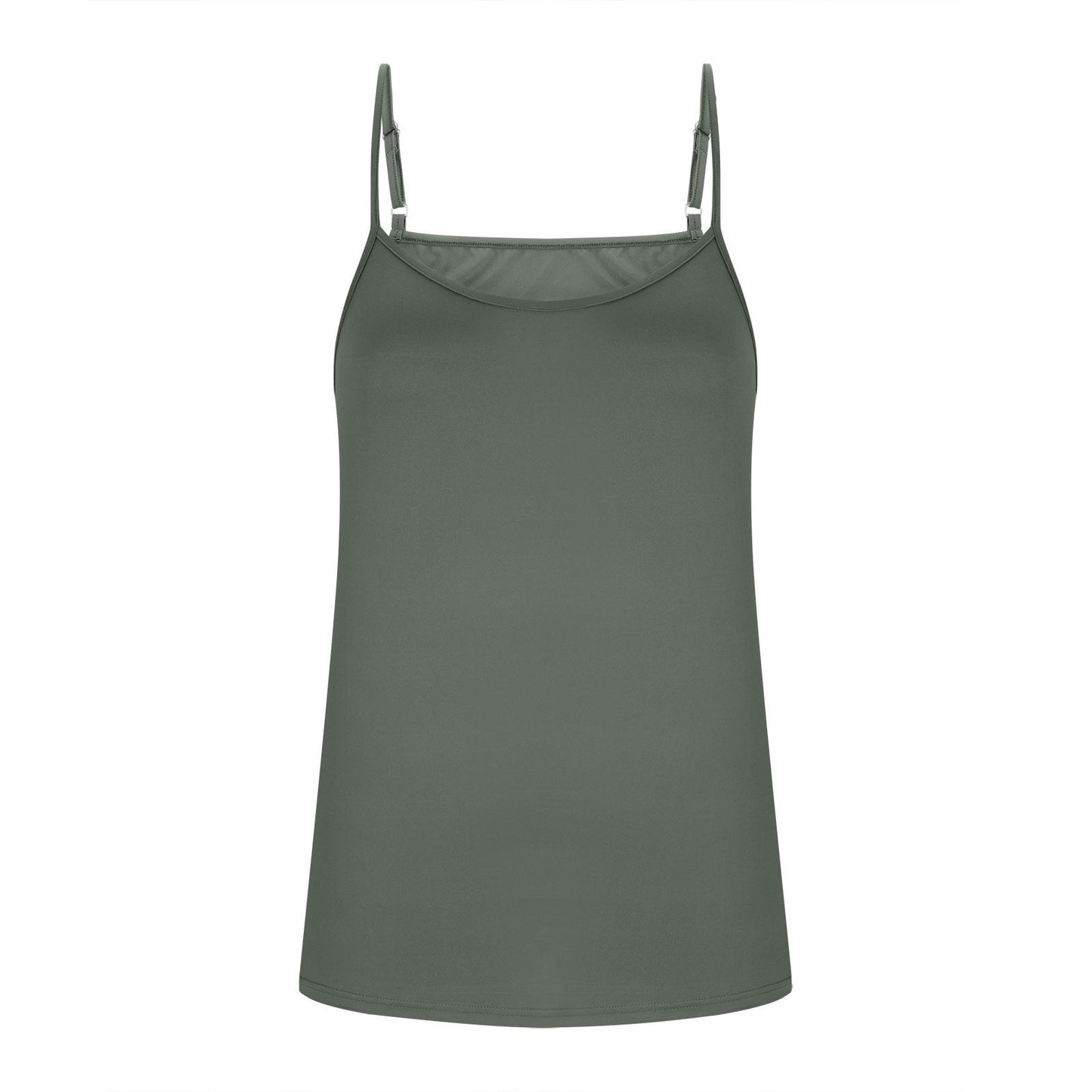 2025 Cross-border Europe And America Amazon New Summer Women's Milk Silk V-neck Adjustable Thin Shoulder Strap Vest Women