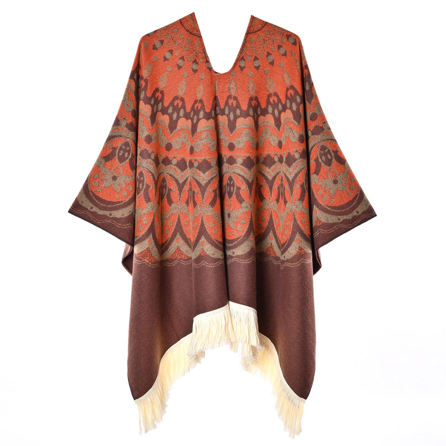 Bohemian-style Vintage Tassel Shawl
