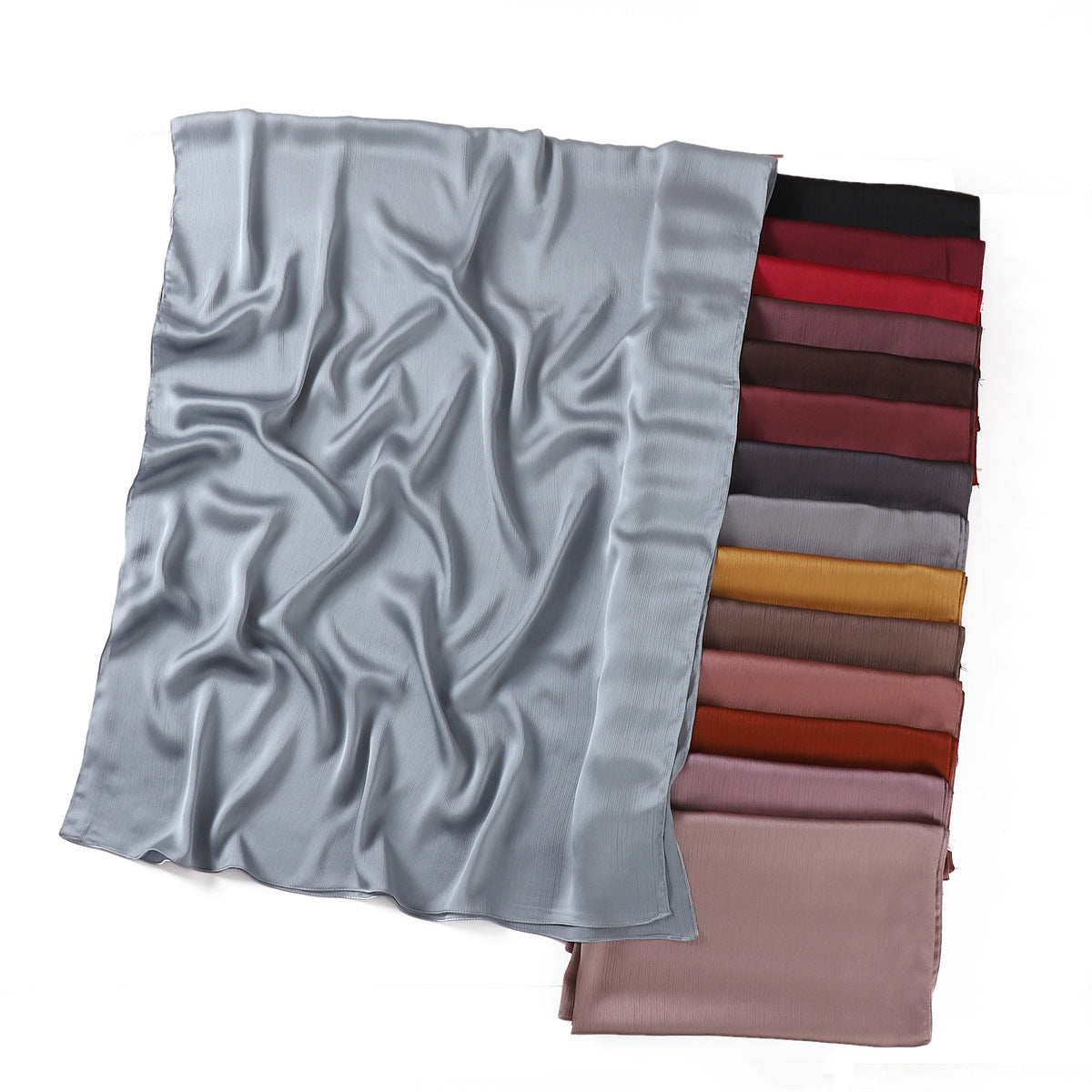 Solid-color Womens Summer Shawl Sunscreen Scarf
