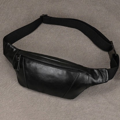 Leather Phone Messenger Bag Men's Fashion
