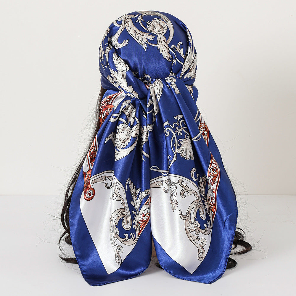 Classic Satin Womens Shawl Headscarf And Scarf