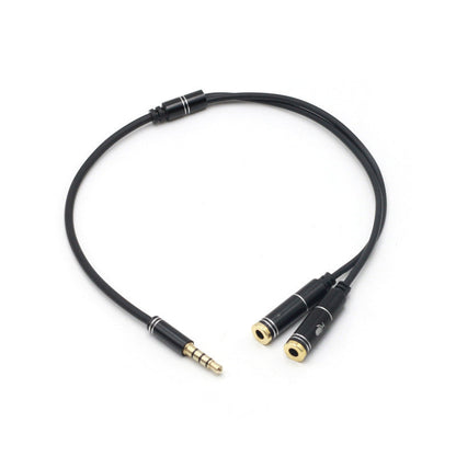 Laptop Headphone Microphone Headset 2-in-1 Adapter Cable