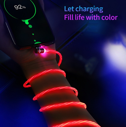 1m Elbow Streamer Data Cable Magnetic USB/Type C/Micro Cable Fast Chargeing Cable