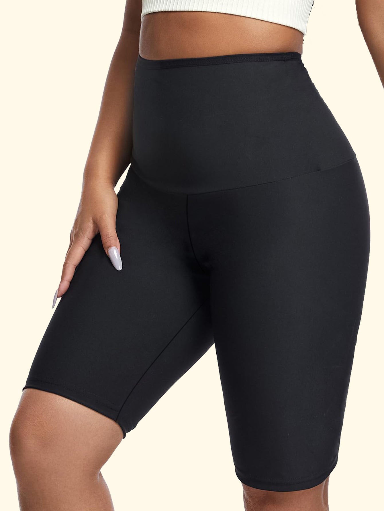 Plus Size Women Sauna Sweat Shorts High Waist Thermo Waist Trainer Slimming Compression Workout Body Shaper